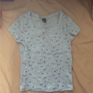 art class Girls Blue Short Sleeve Tee Casual Crew Neck